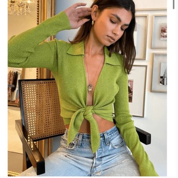 RESA Kylie Ribbed Sweater In Black Medium - Picture 6 of 6